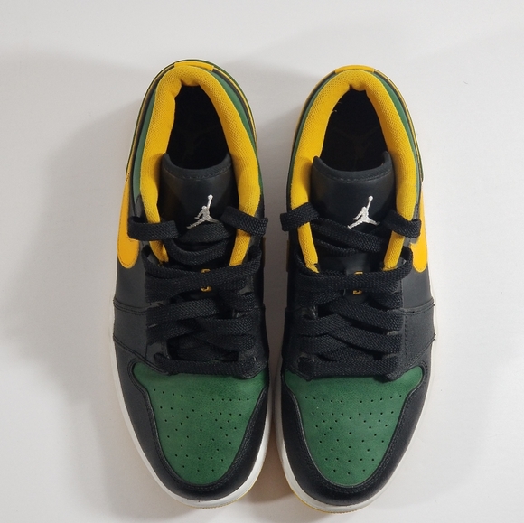Nike Air Jordan 1 Low Green Gold 9.5 - Picture 5 of 8
